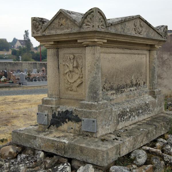 Peintres de l'école de Crozant Documents Tombe de Gaston Treignier custom text