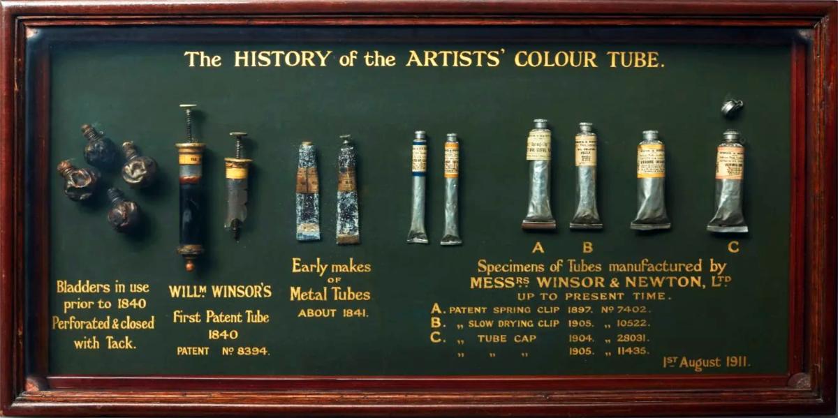 Peintres de l'école de Crozant Le tube de peinture Histoire des tubes de peinture custom text