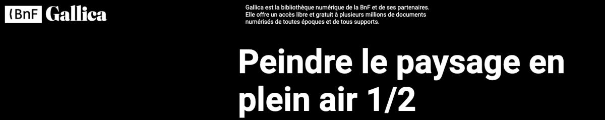 Peintres de l'école de Crozant Le tube de peinture Peindre le paysage en plein air 1/2 custom text
